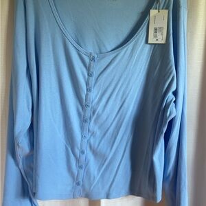 Target Women's Sky Blue Button-Down Shirt